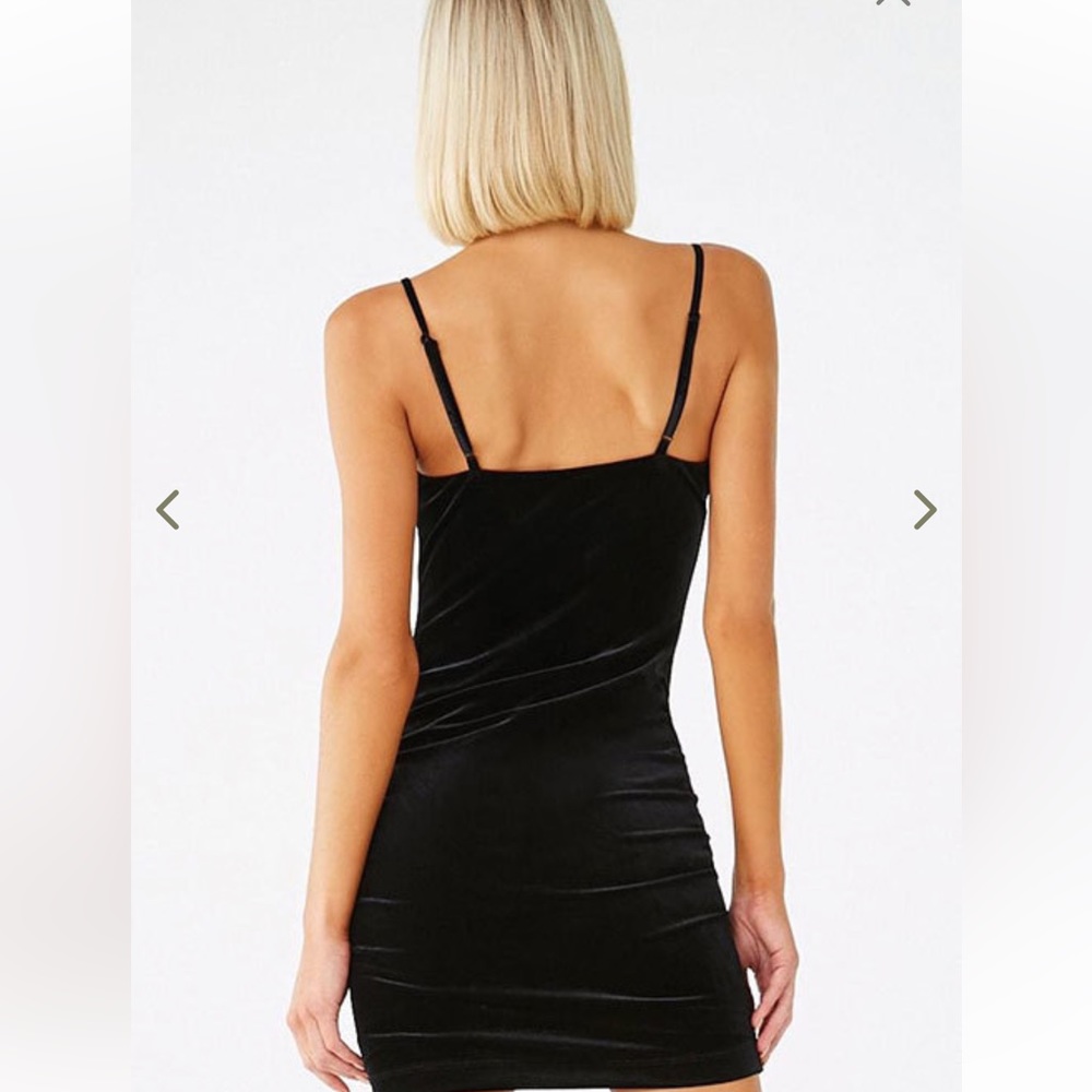 Forever 21 Black Lace Mini Regular Fit A Line Dress - Picture 3 of 9